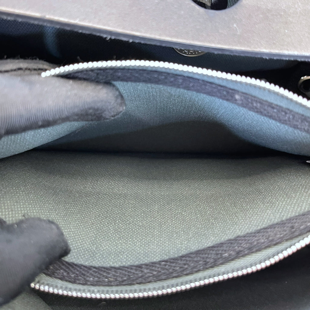 Hermès Herbag Zip 31 Travel Bag Black Militaire Canvas