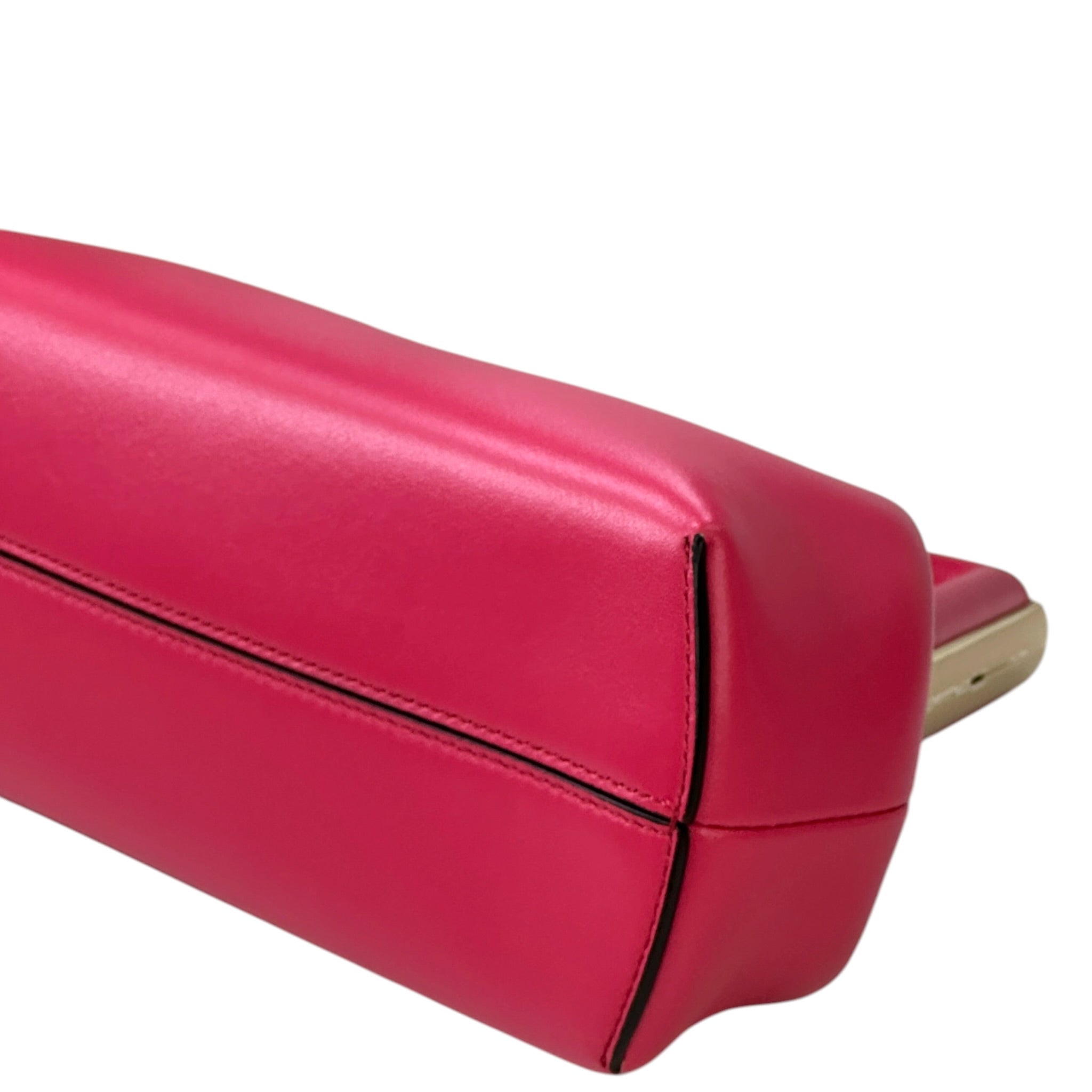 Fendi First clutch bag fuchsia nappa leather