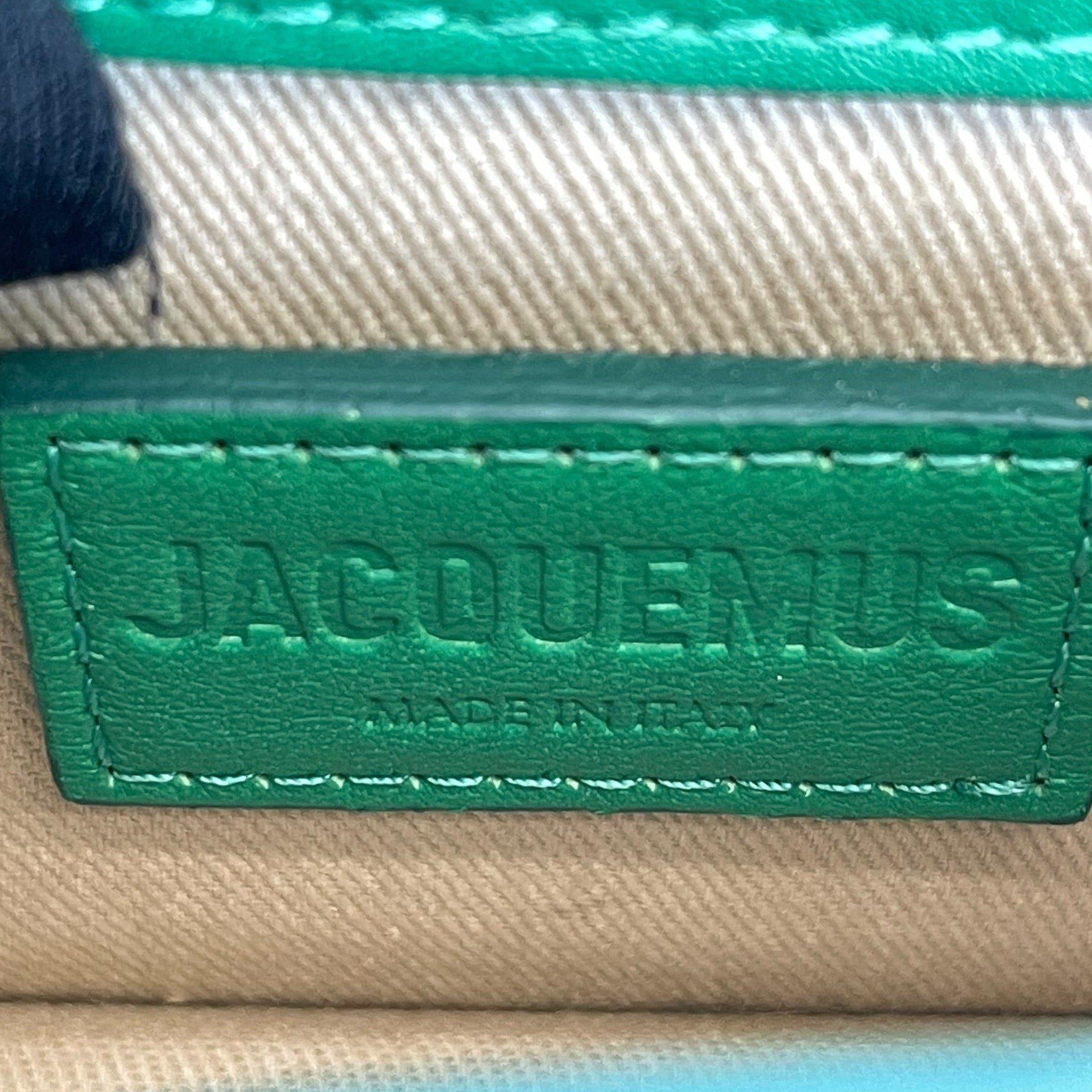 Jacquemus Le Chiquito Bag Green Leather