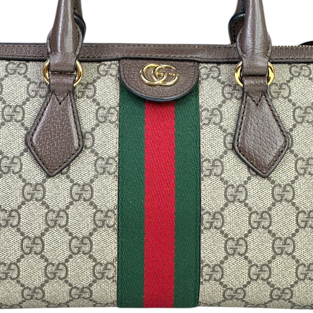 Gucci Ophidia GG Boston Bag Medium GG Supreme Canvas