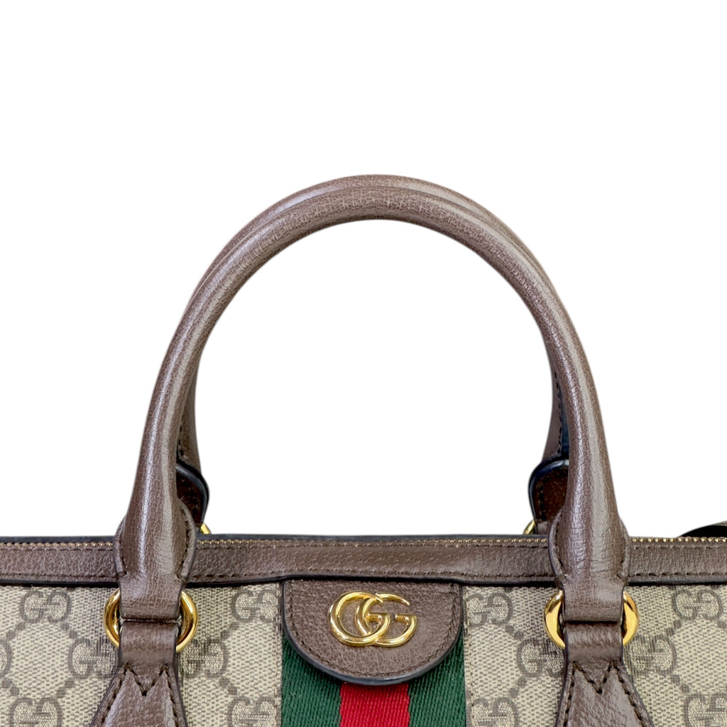 Gucci Ophidia GG Boston Bag Medium GG Supreme Canvas