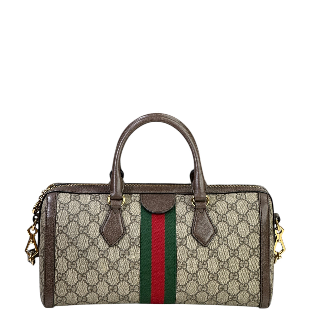 Gucci Ophidia GG Boston Bag Medium GG Supreme Canvas