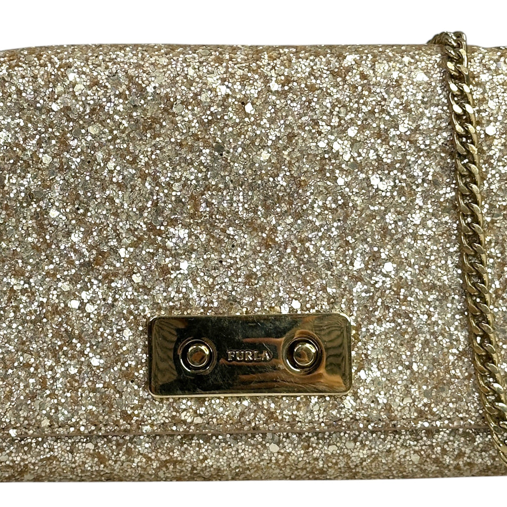 Furla Maaya Sling Clutch Glitter India Limited Edition