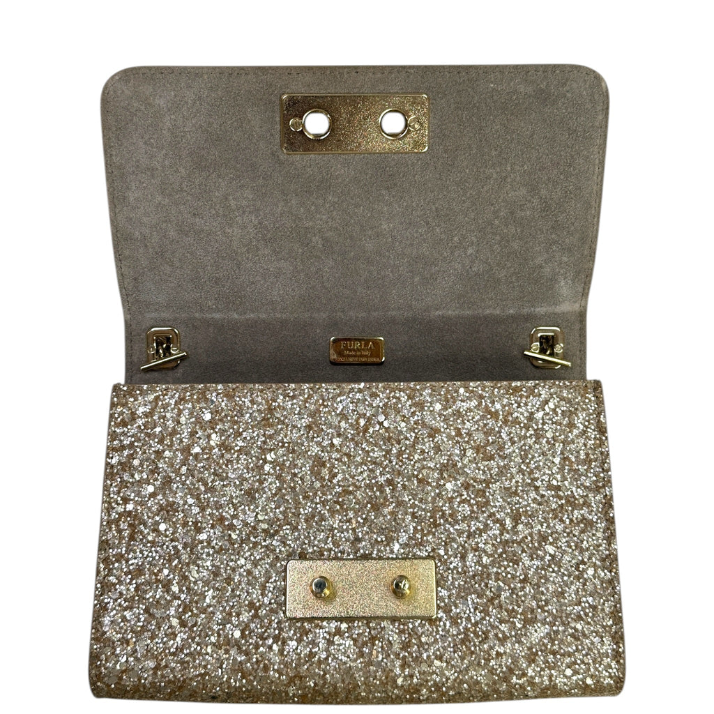 Furla Maaya Sling Clutch Glitter India Limited Edition
