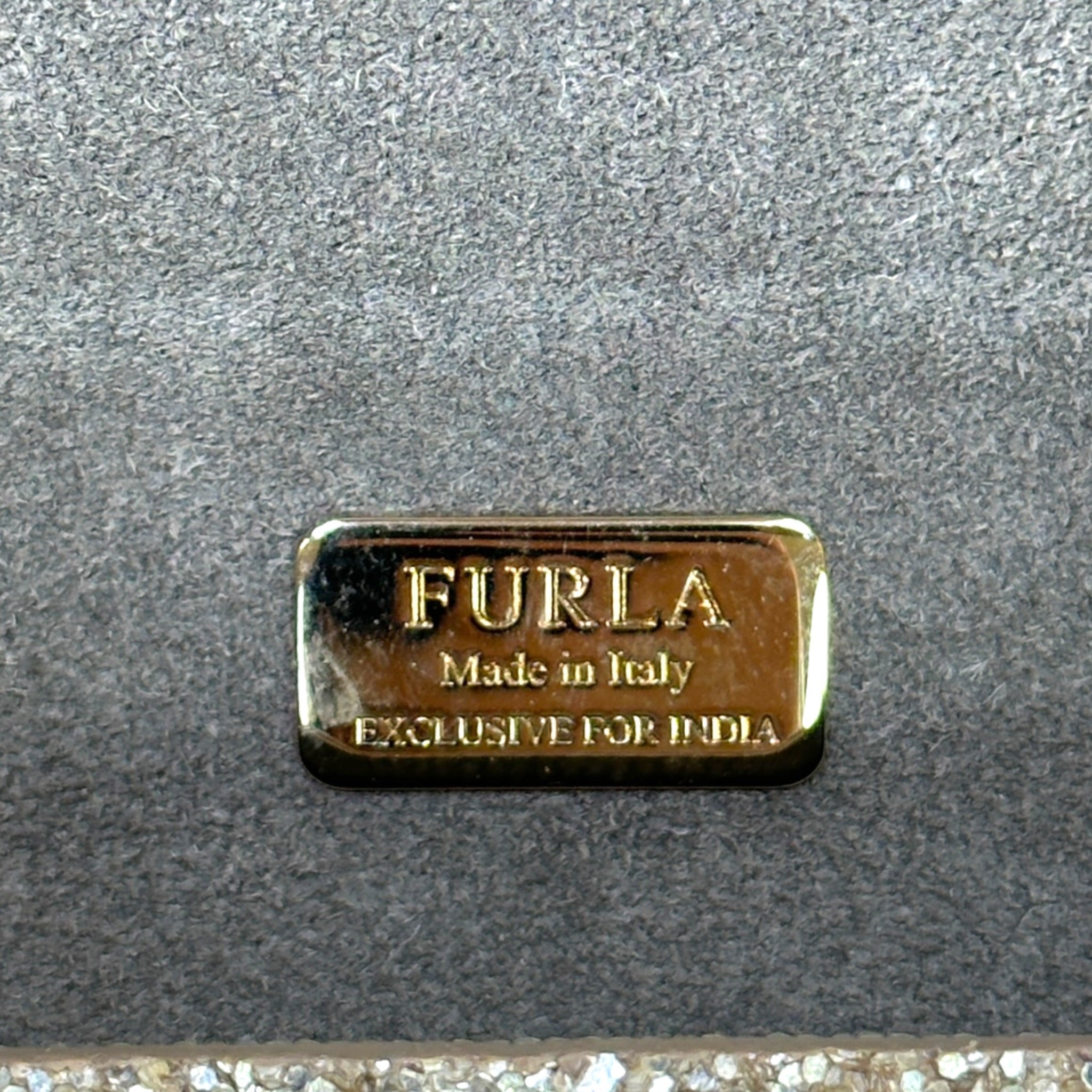 Furla Maaya Sling Clutch Glitter India Limited Edition