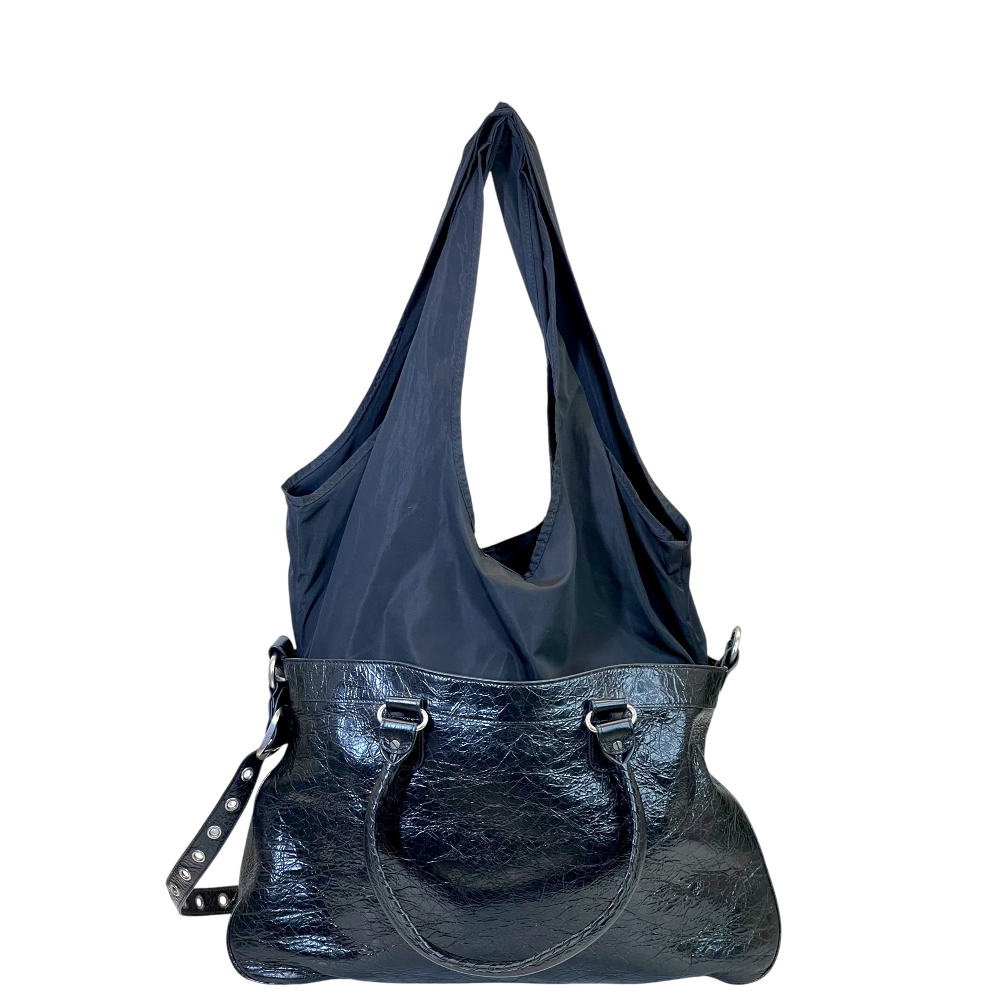 Balenciaga Neo Cagole Black Arena Lambskin