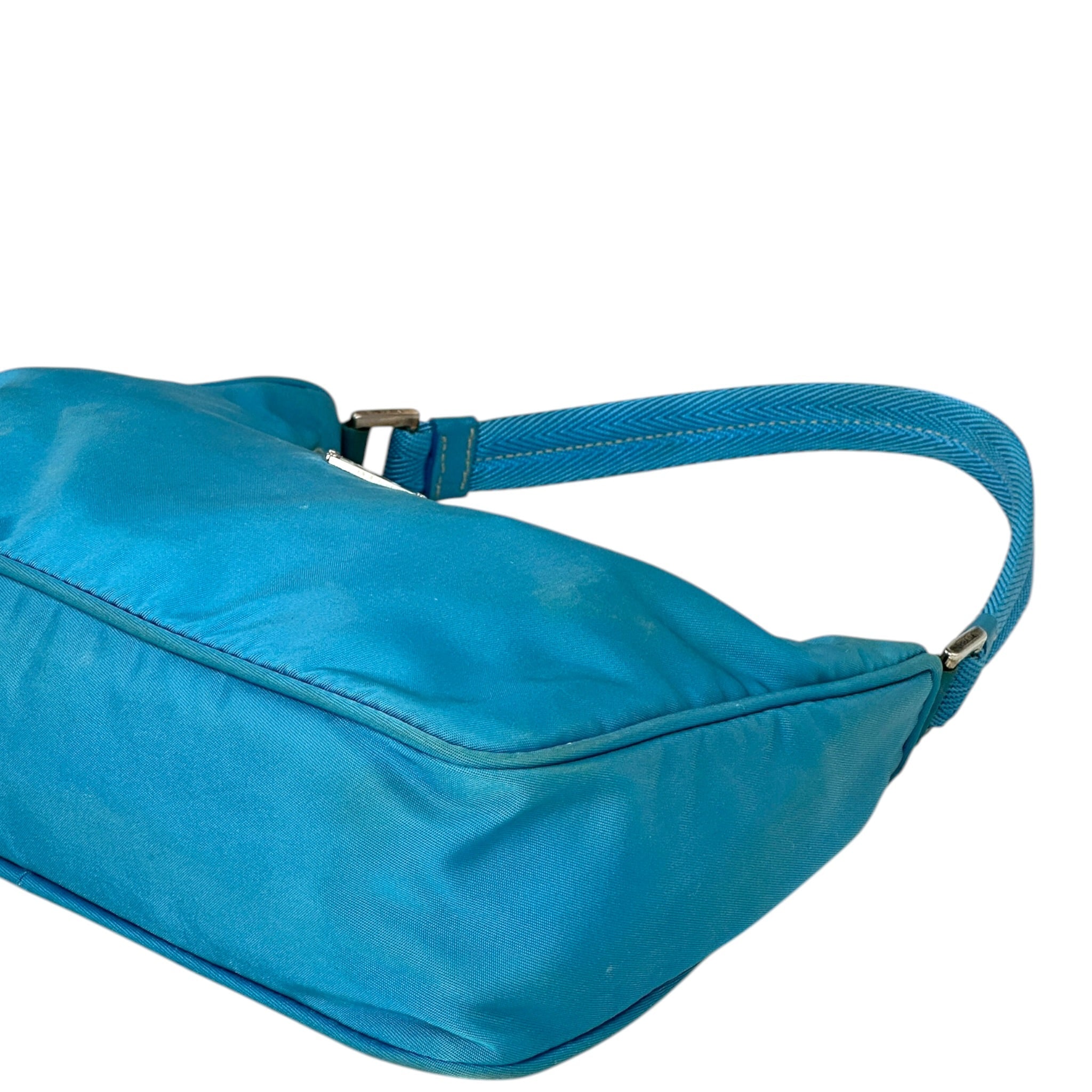 Prada Re-Edition 2000 Mini Hobo BlueTessuto Nylon