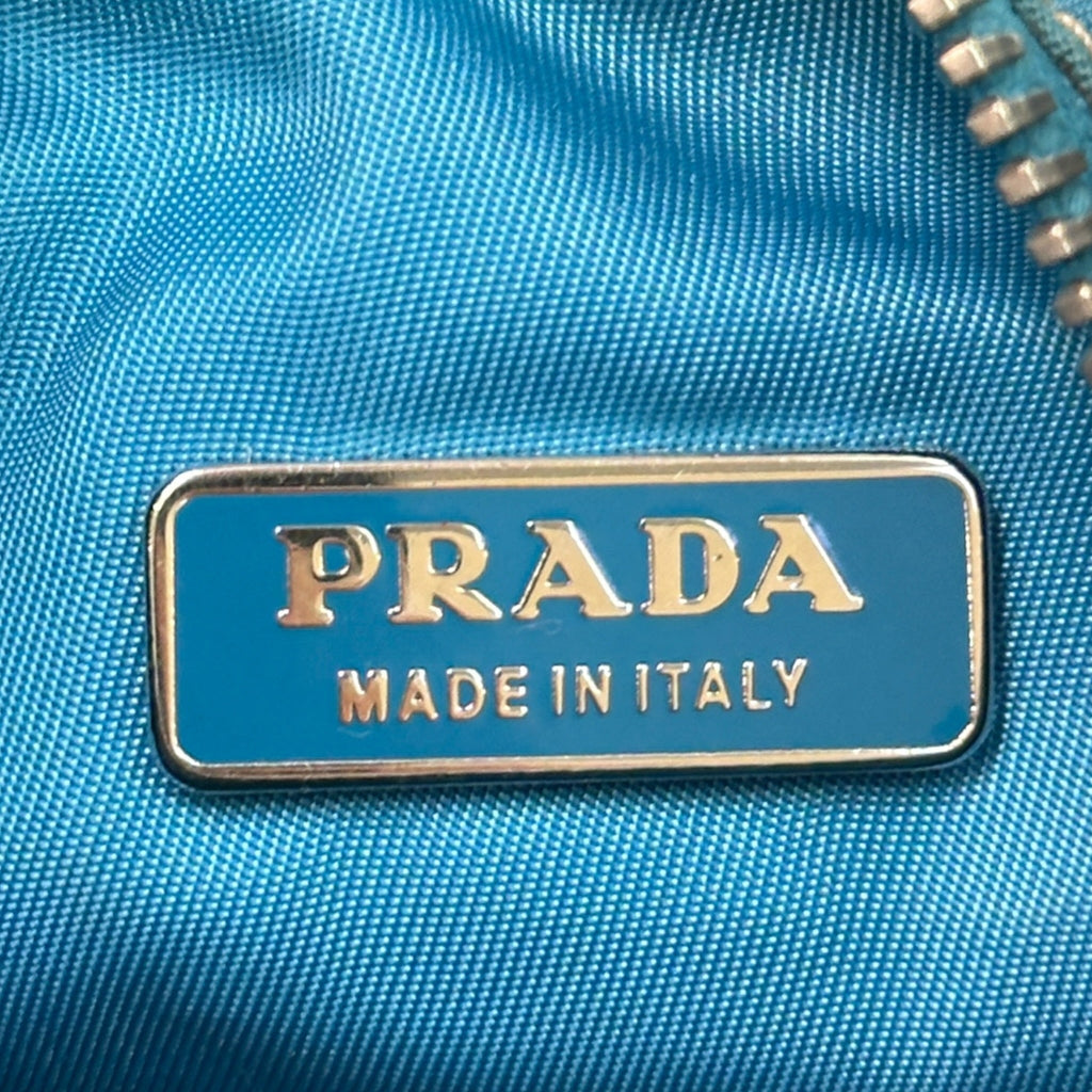 Prada Re-Edition 2000 Mini Hobo BlueTessuto Nylon