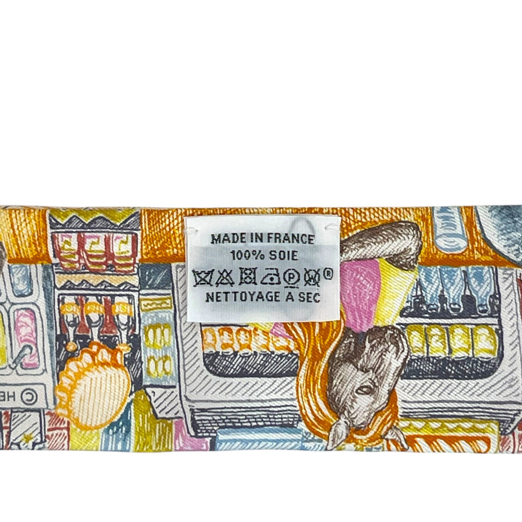 Hermès Twilly City of Light Orange Pink Silk