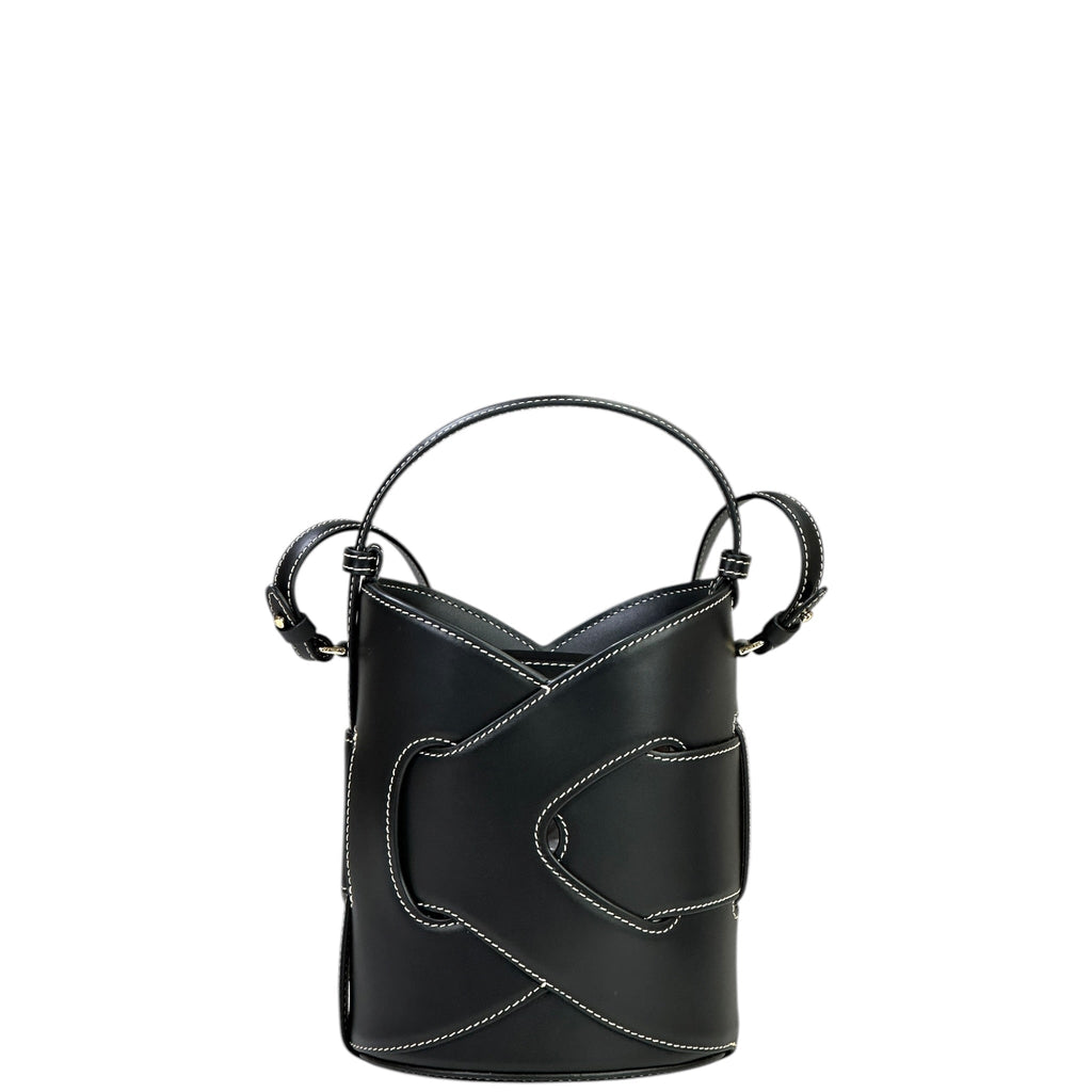 Polène Nodde Seau Edition Black Calf Leather