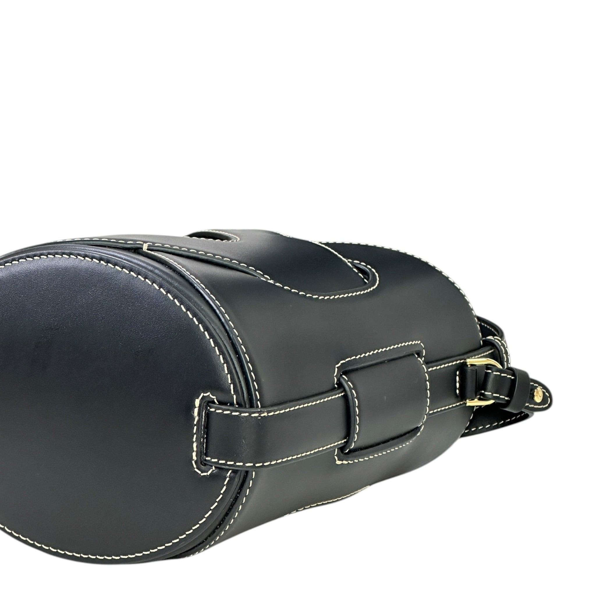 Polène Nodde Seau Edition Black Calf Leather