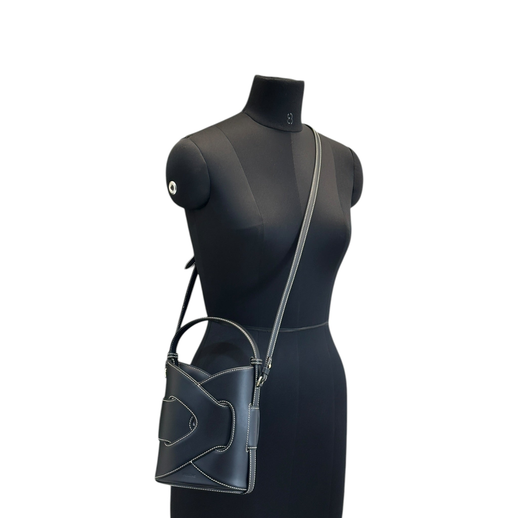 Polène Nodde Seau Edition Black Calf Leather