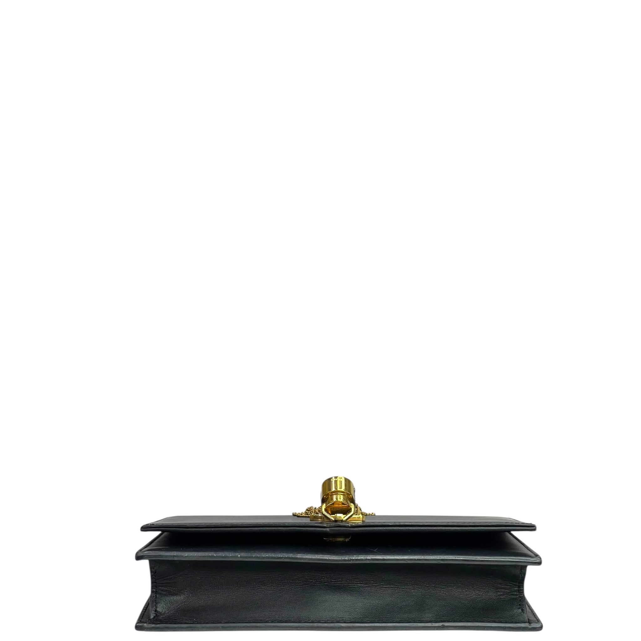 Saint Laurent Kate Tassel Clutch Black Leather