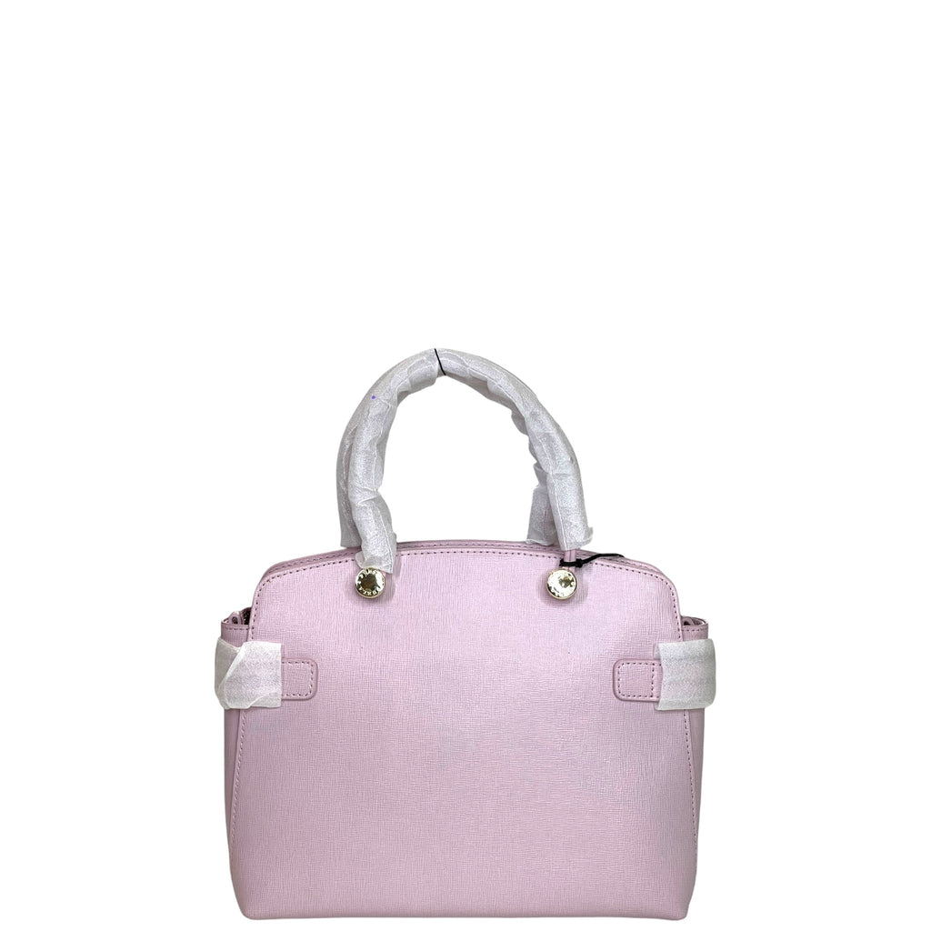 Furla Light Pink Leather Agata Satchel