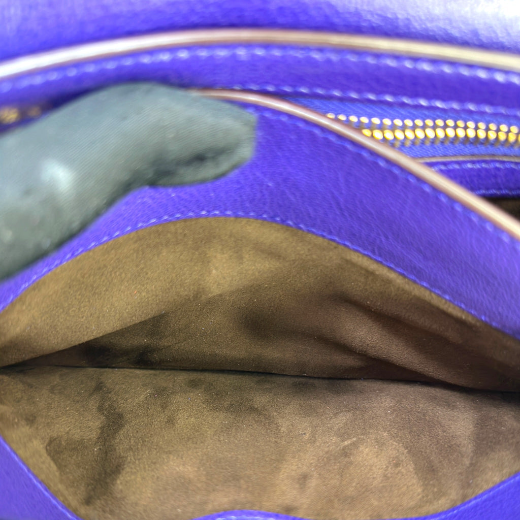 Tom Ford Natalia Crossbody Bag Small Purple Suede