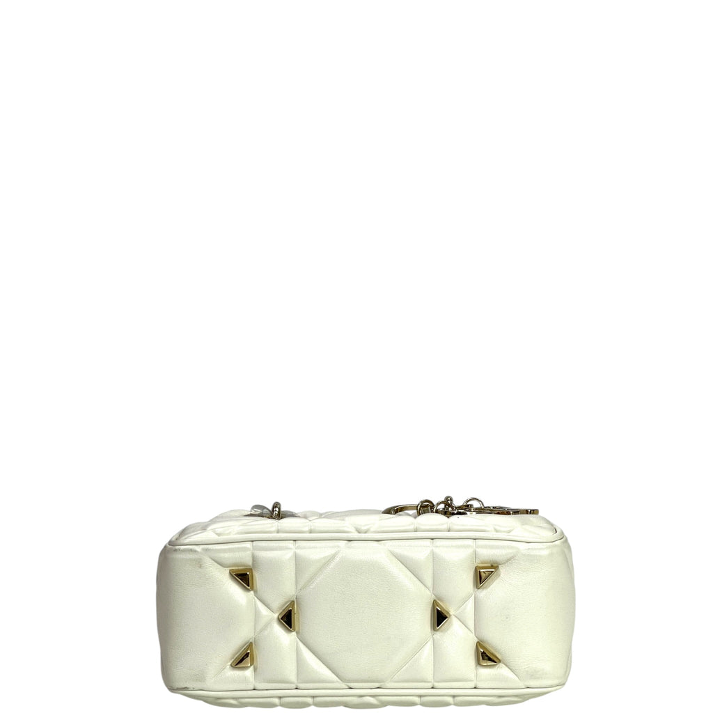 Christian Dior The Lady 95.22 Bag White Cannage Lambskin