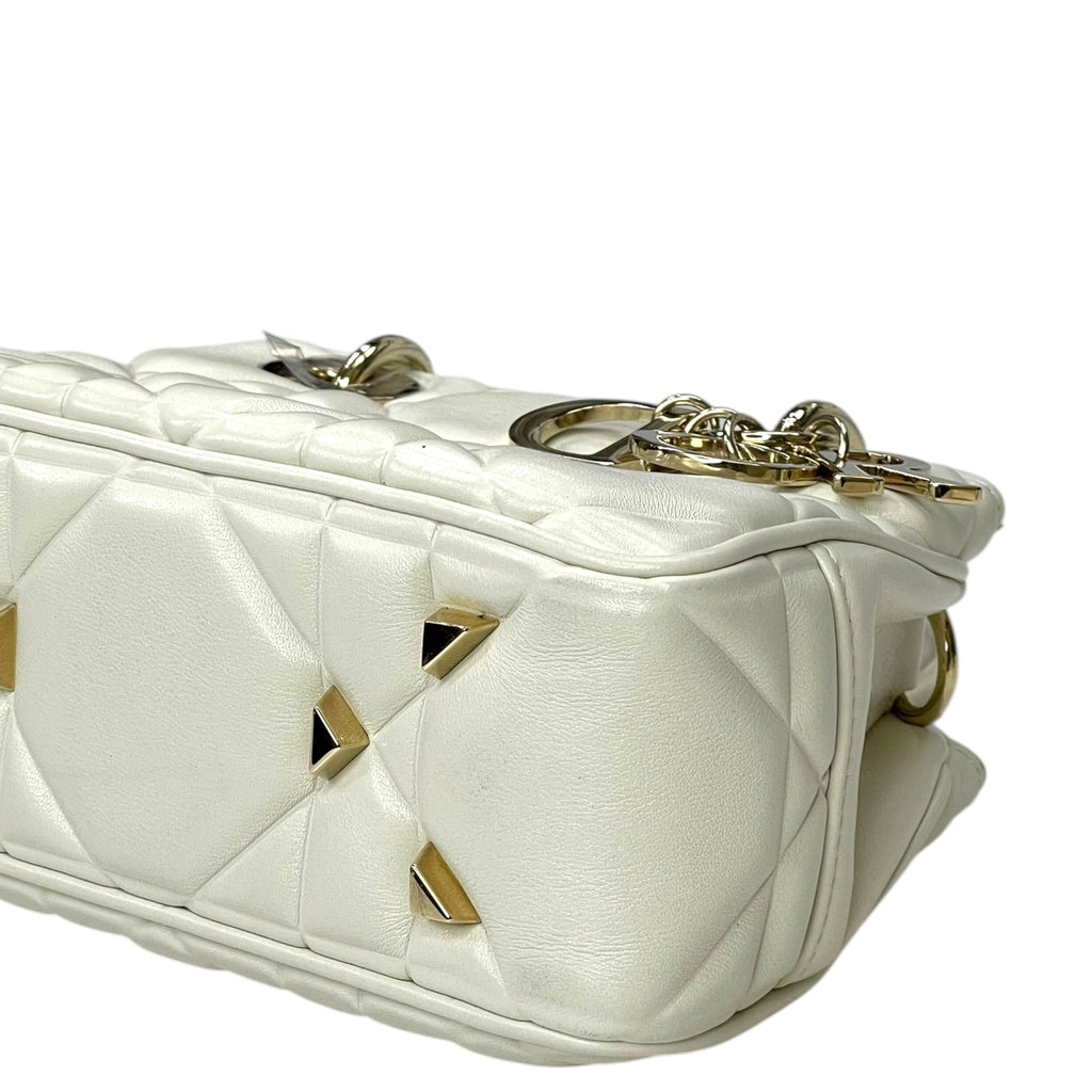 Christian Dior The Lady 95.22 Bag White Cannage Lambskin