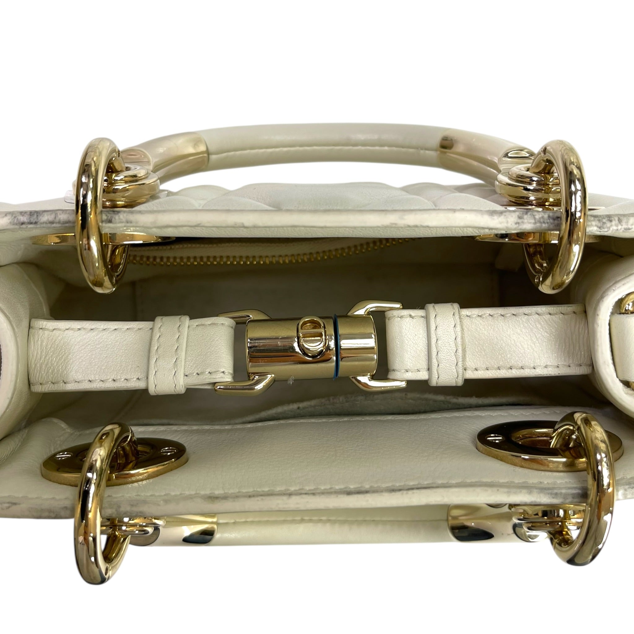 Christian Dior The Lady 95.22 Bag White Cannage Lambskin