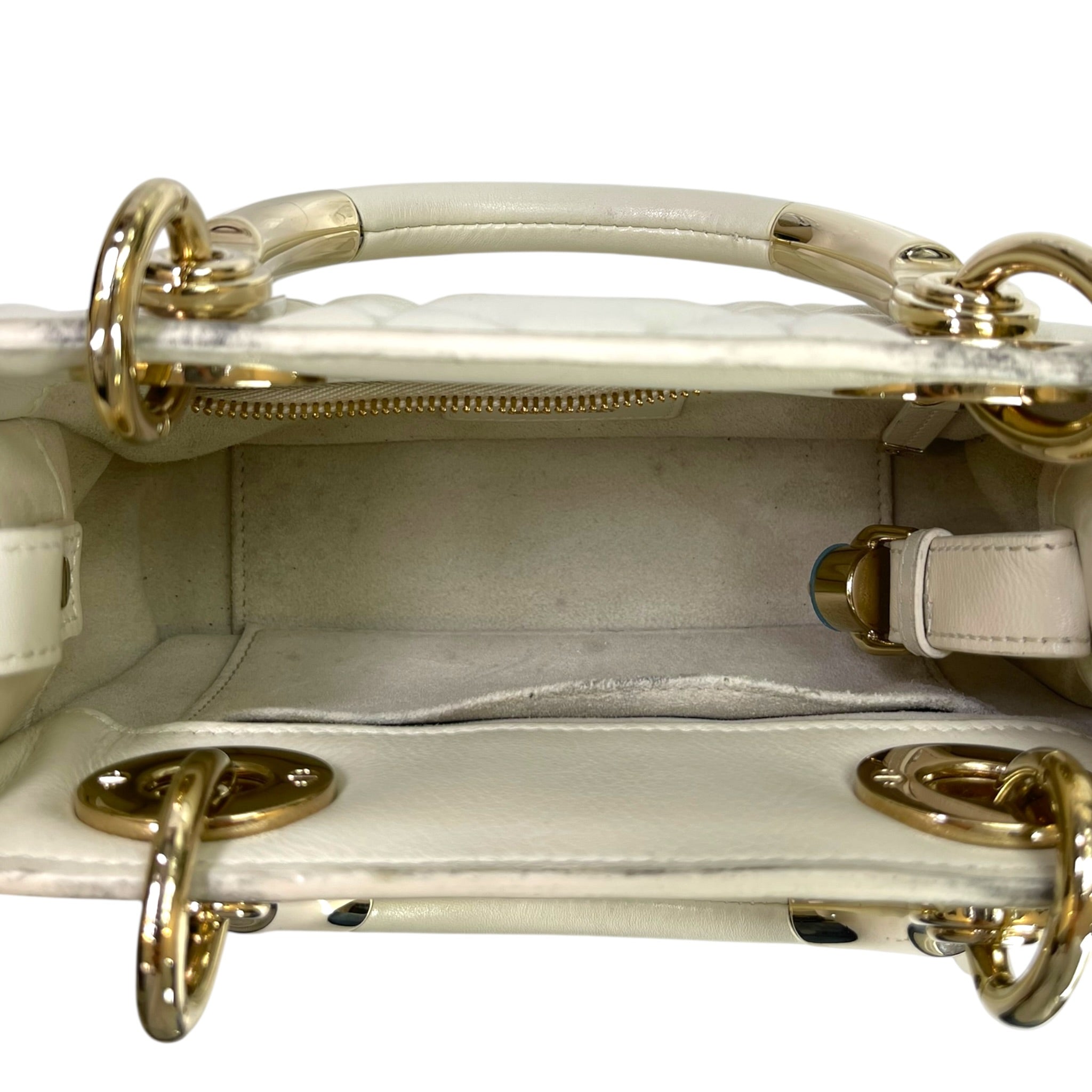 Christian Dior The Lady 95.22 Bag White Cannage Lambskin