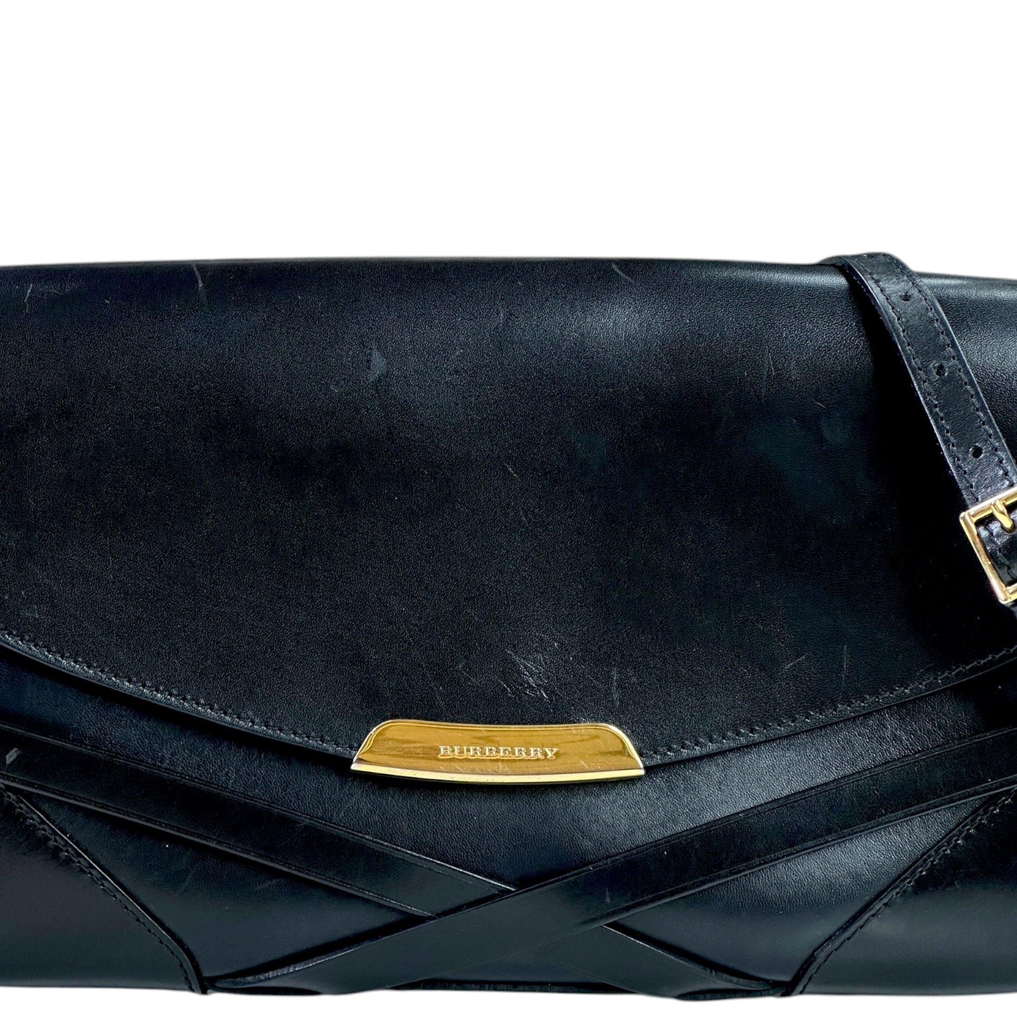 Burberry Katherine Crossbody Bag Black Leather