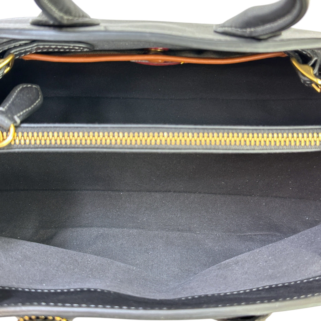 Coach Empire 26 Carryall Bag Medium Black Leather