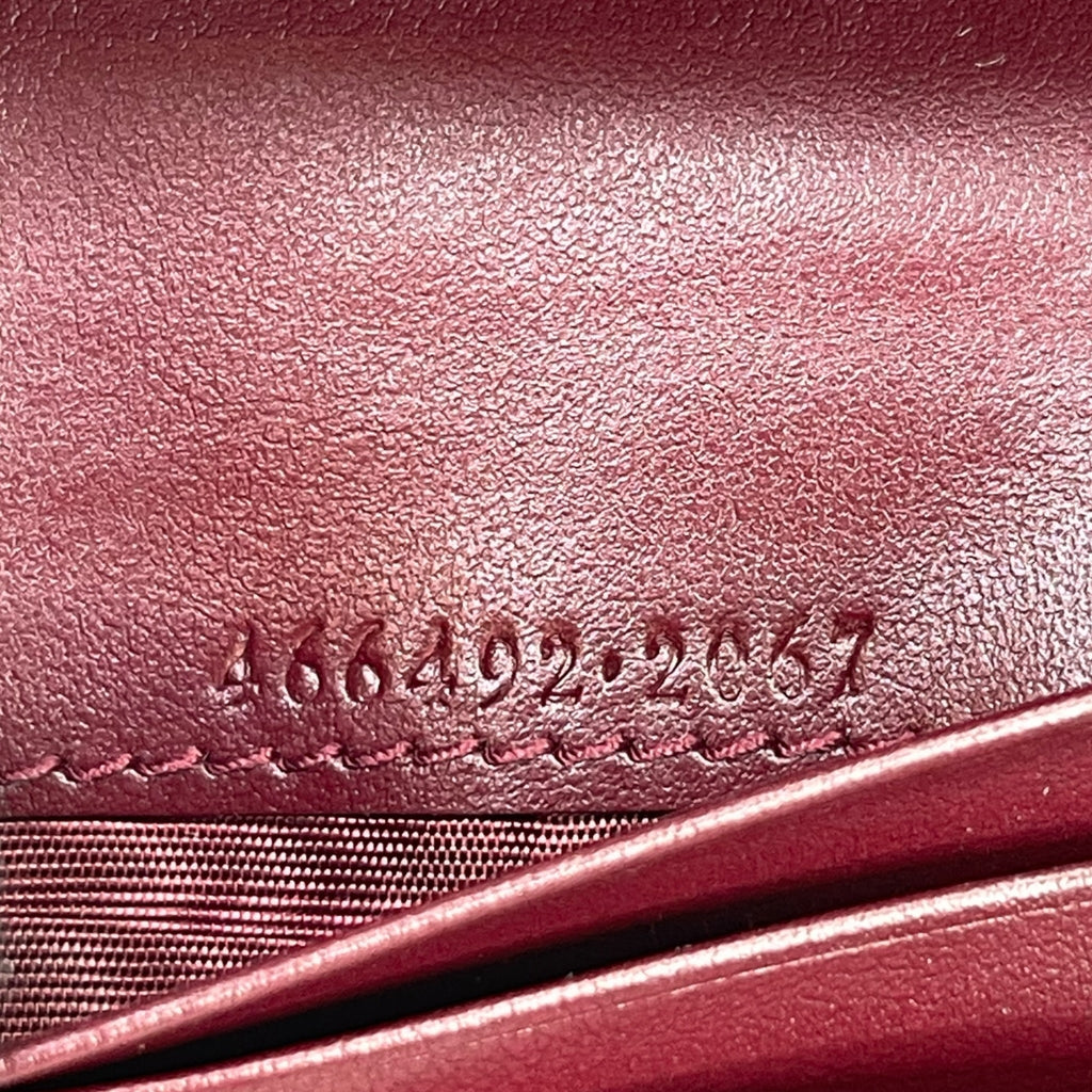 Gucci GG Marmont Small Wallet Matelassé Rosso Ancora Red Leather