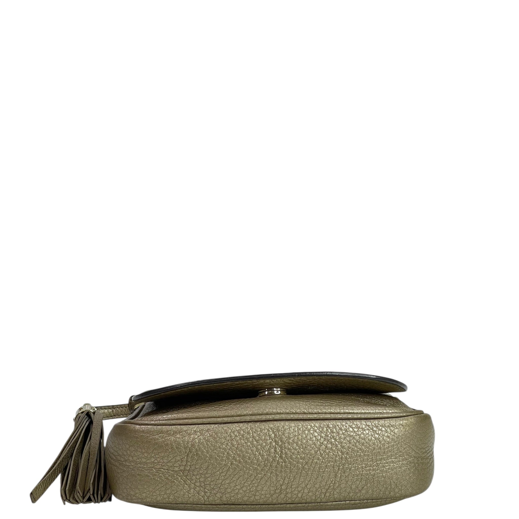 Gucci  Soho Chain Crossbody Bag Metallic Gold Leather