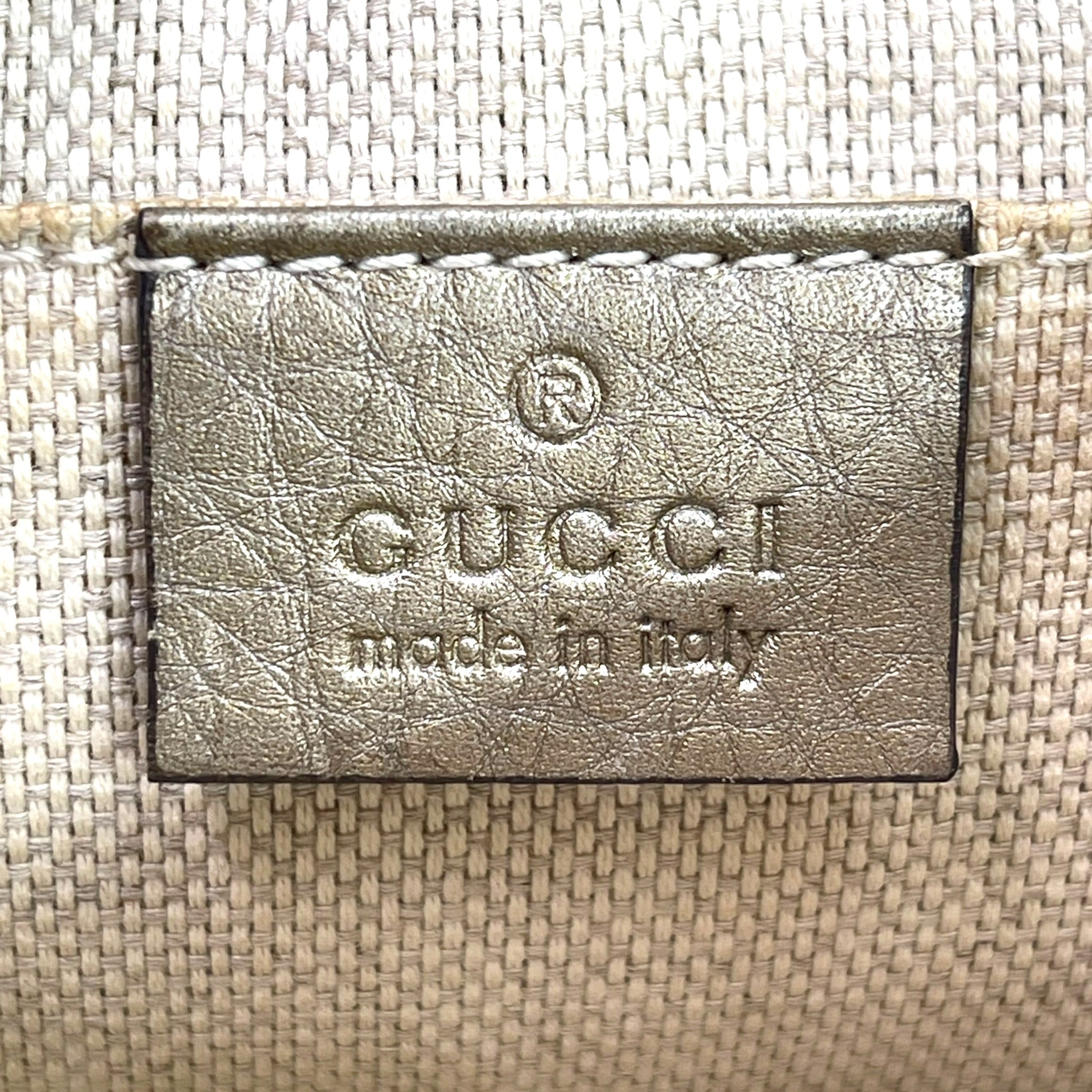 Gucci  Soho Chain Crossbody Bag Metallic Gold Leather