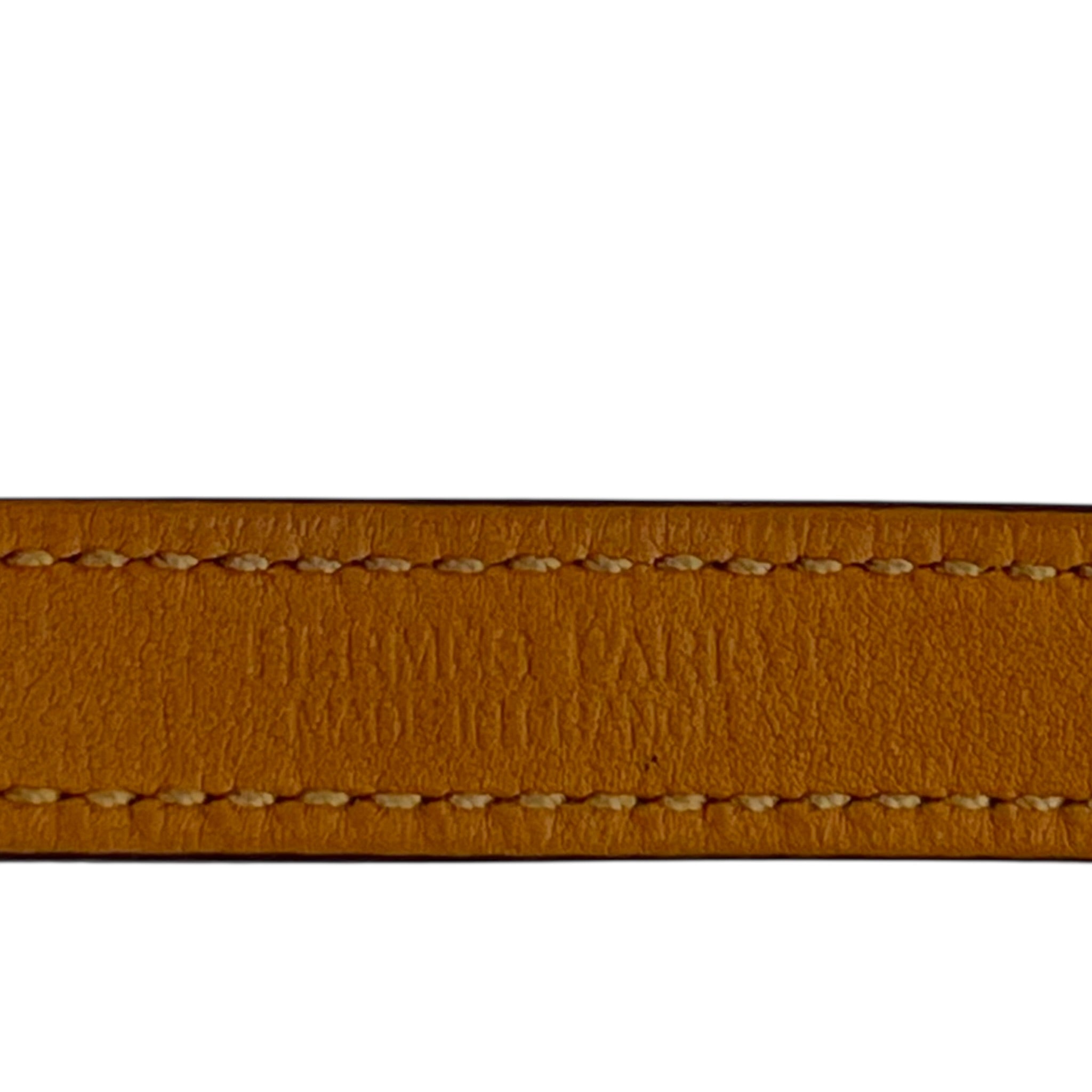 Hermès Rivale Mini Bracelet Etoupe GHW