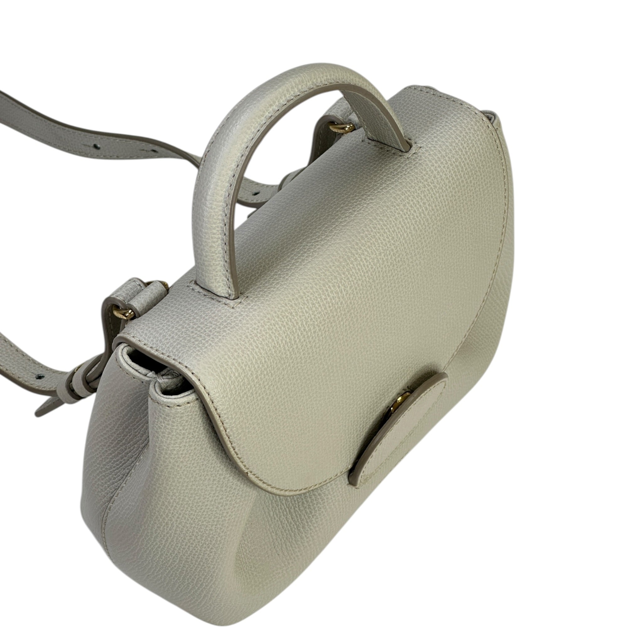 Polène Numéro Un Nano Chalk Textured Leather