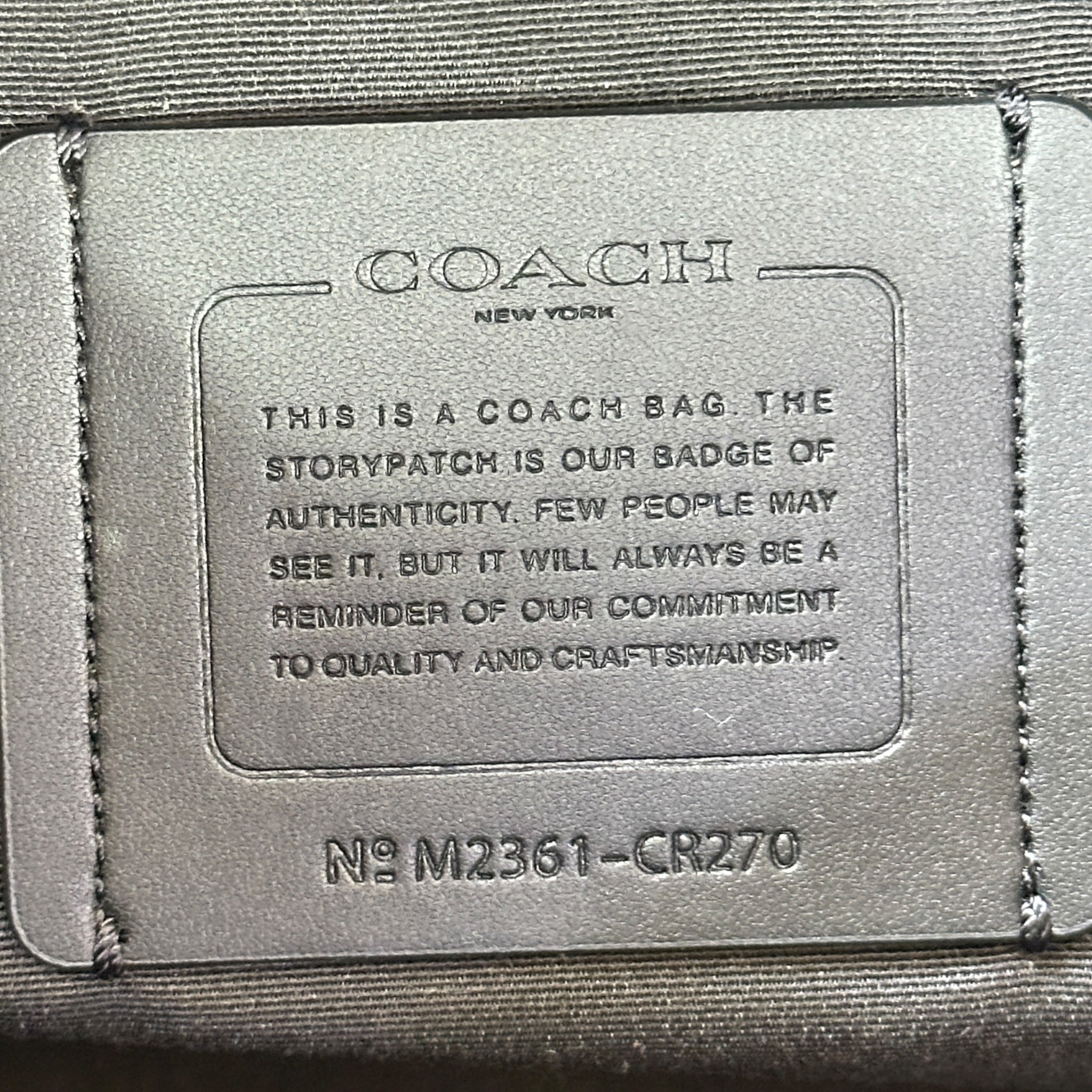 Coach Ethan Slim Brief Black Signature Leather
