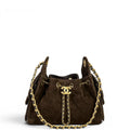 Chanel 25 Hobo Brown Suade