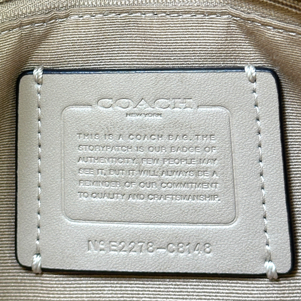 Coach Cammie Chain Tote Beige Signature Canvas