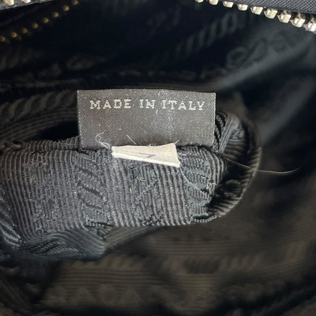Prada Tessuto Gaufre Satchel Black Nylon Bag