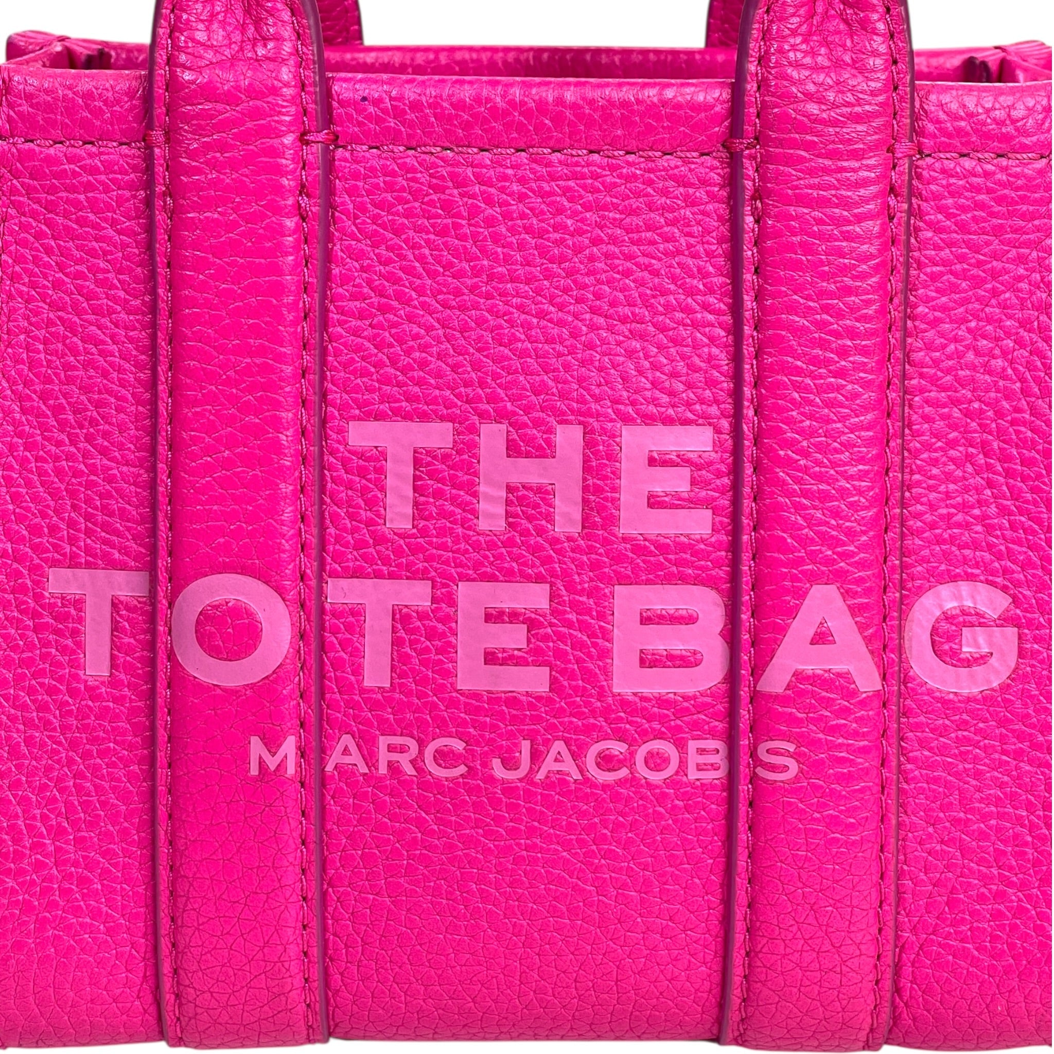 Marc Jacobs The Tote Bag Crossbody Raspberry Pink Leather