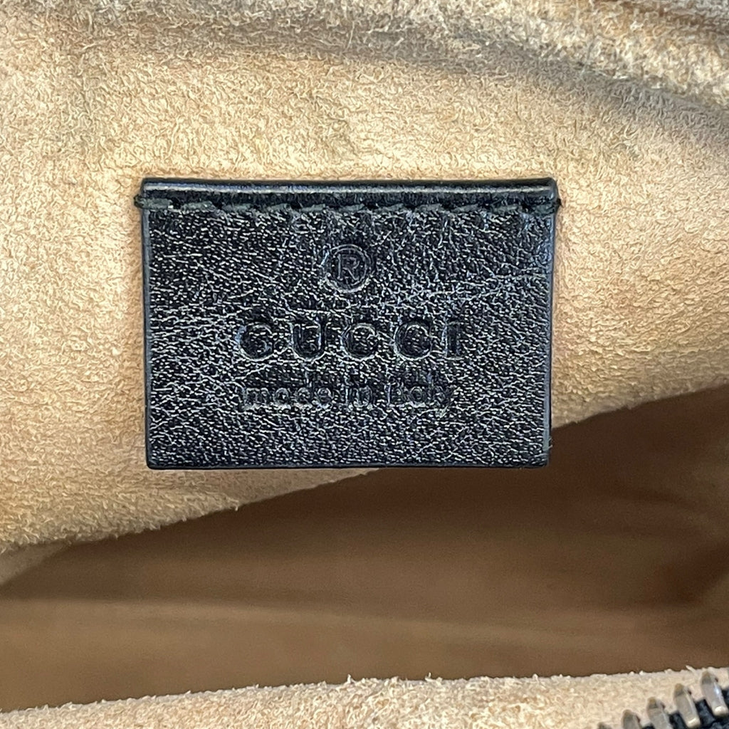 Gucci GG Marmont Camera Bag Black Quilted Leather