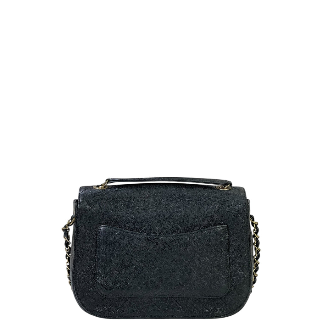 Chanel Coco Cuba Top Handle Bag Black Caviar Leather