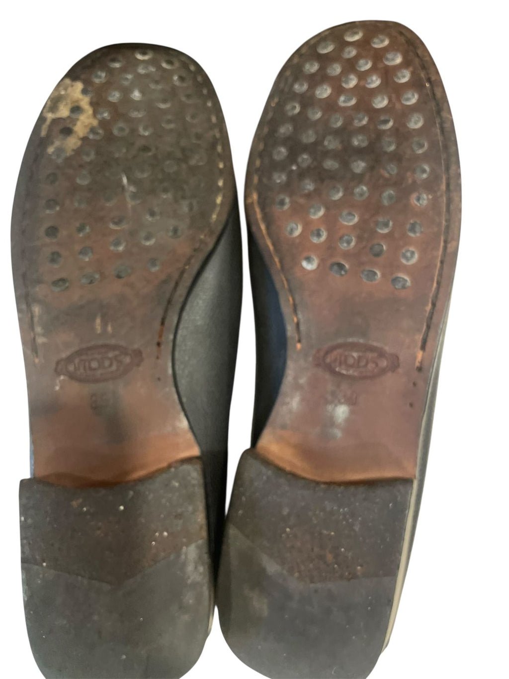 Tod's Gommino Penny Slip On Black Leather Loafers EU 39