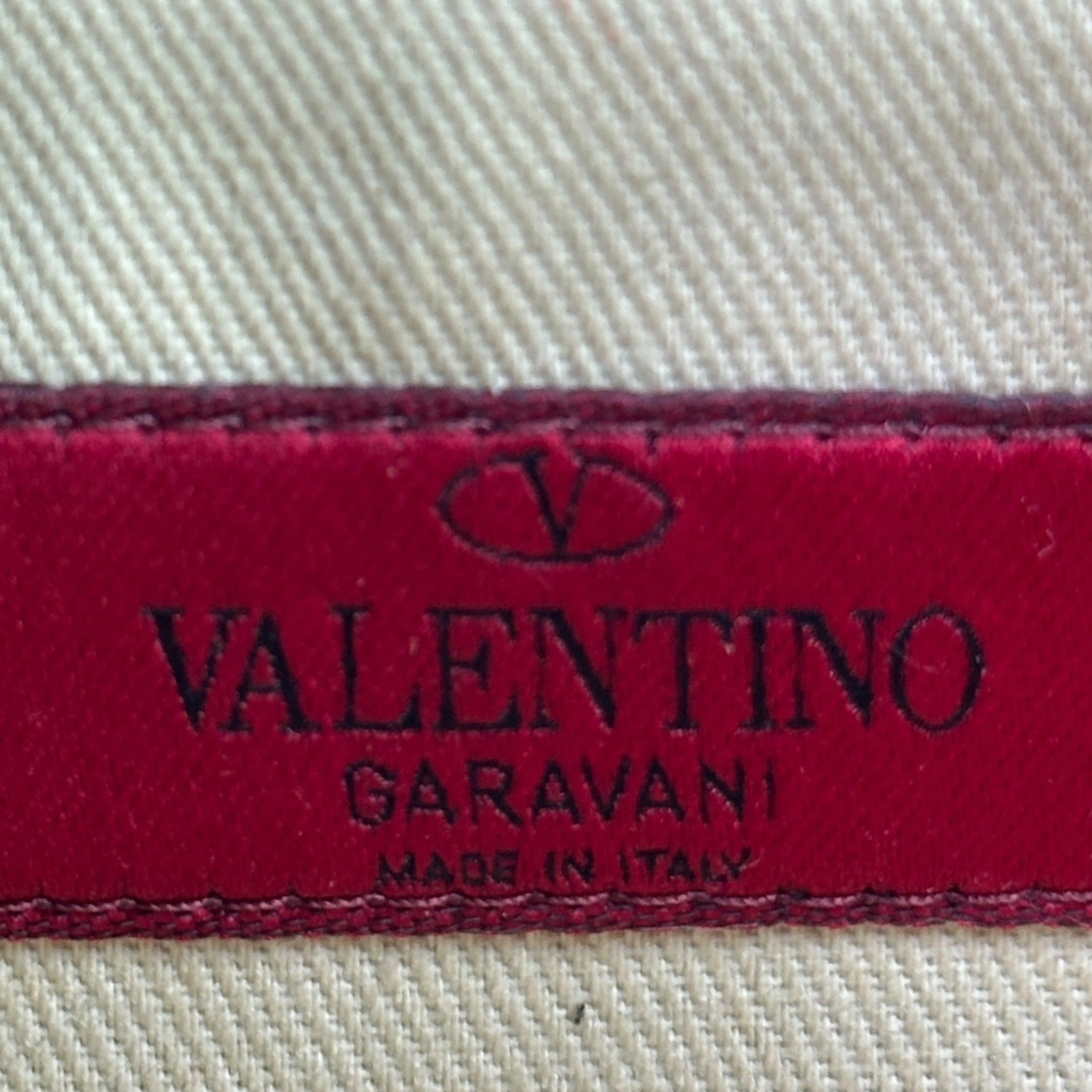 Valentino Garavani Glam Lock Rockstud Shoulder Bag Red Leather