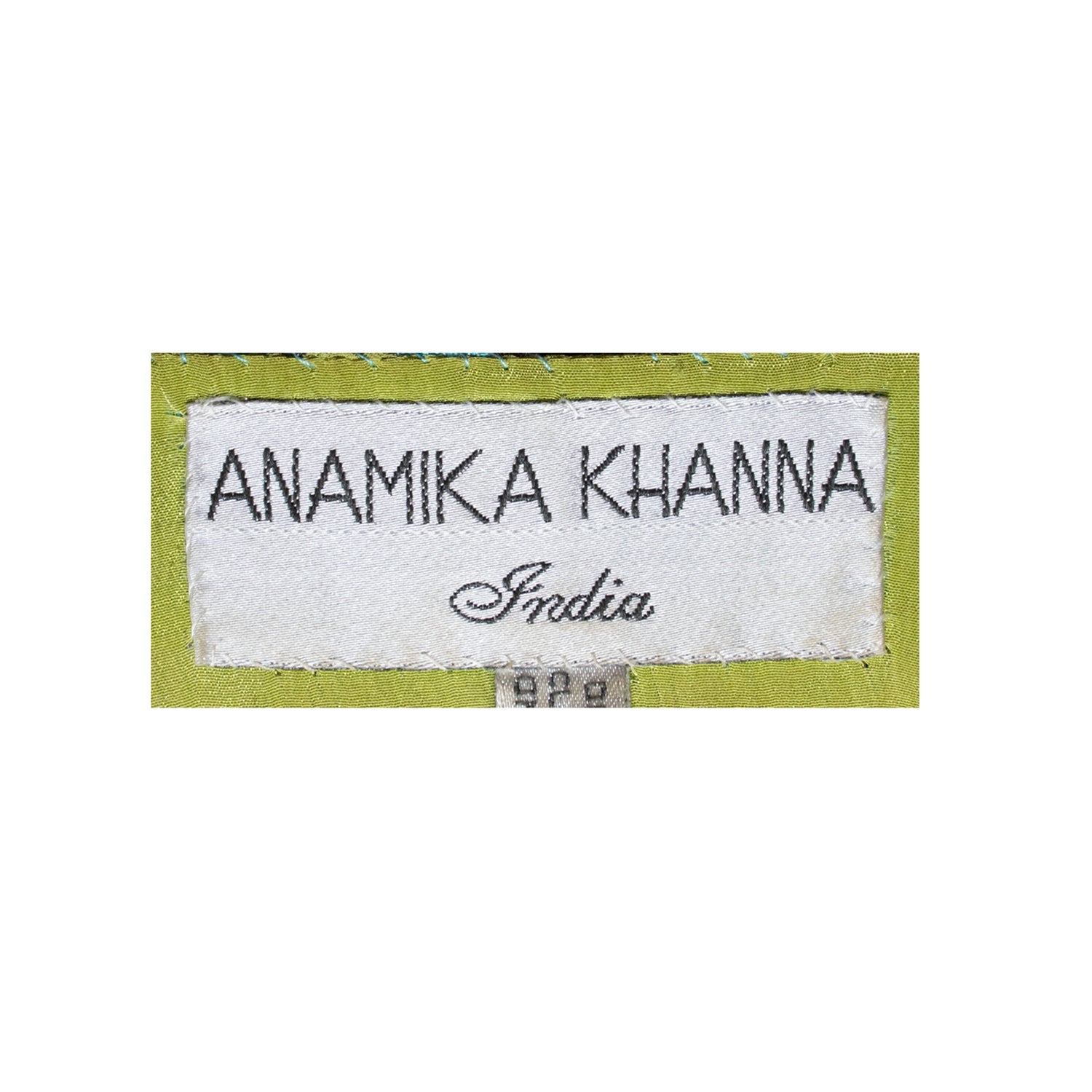 Anamika Khanna Green Open Gown With Pants