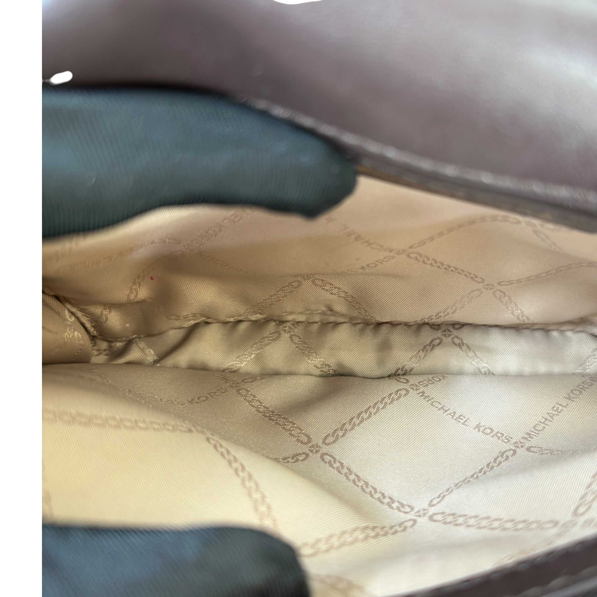 Michael Kors Jade Brand Print Sling Bag Brown Monogram Canvas