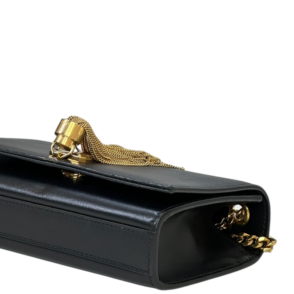 Saint Laurent Kate Tassel Bag Small Black Leather