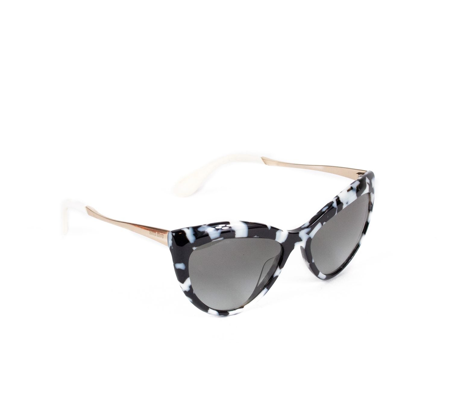 Black & White Cat Print Sunglasses