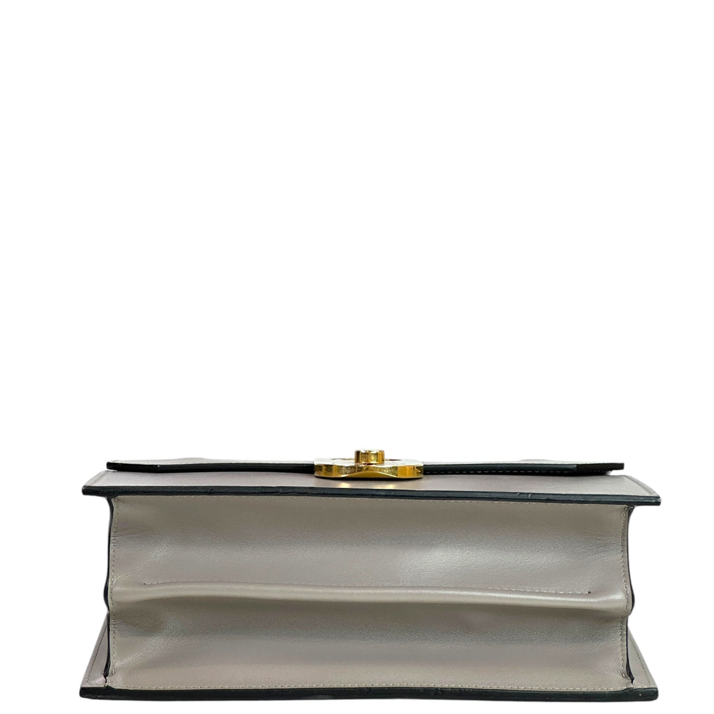 Christian Louboutin Elisa Shoulder Bag Small Grey Calfskin