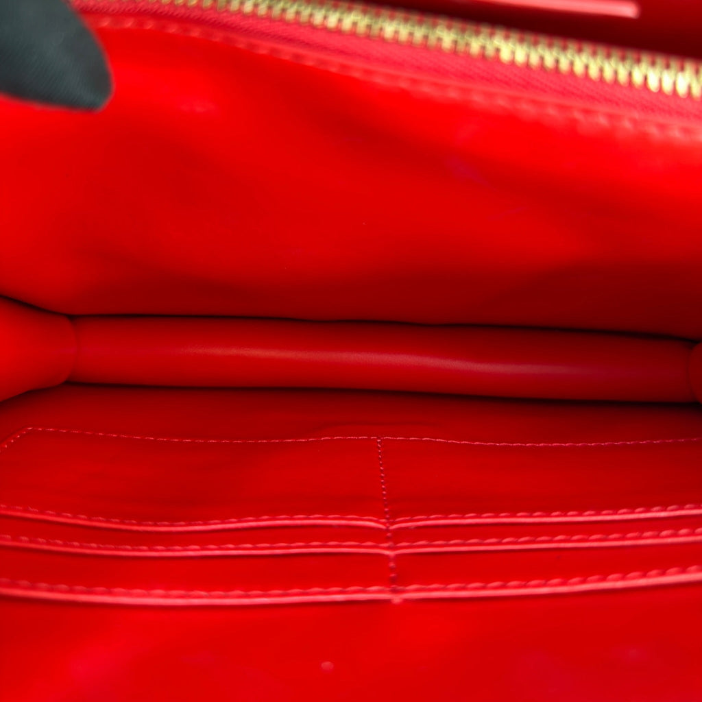 Christian Louboutin Elisa Shoulder Bag Small Grey Calfskin
