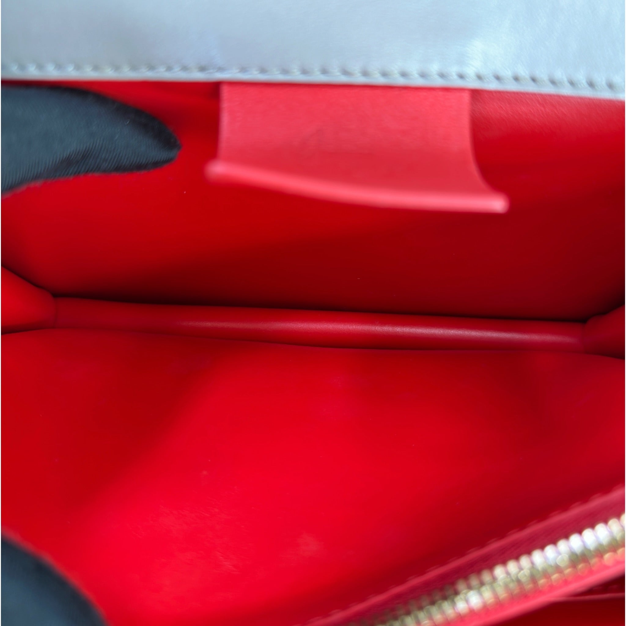 Christian Louboutin Elisa Shoulder Bag Small Grey Calfskin