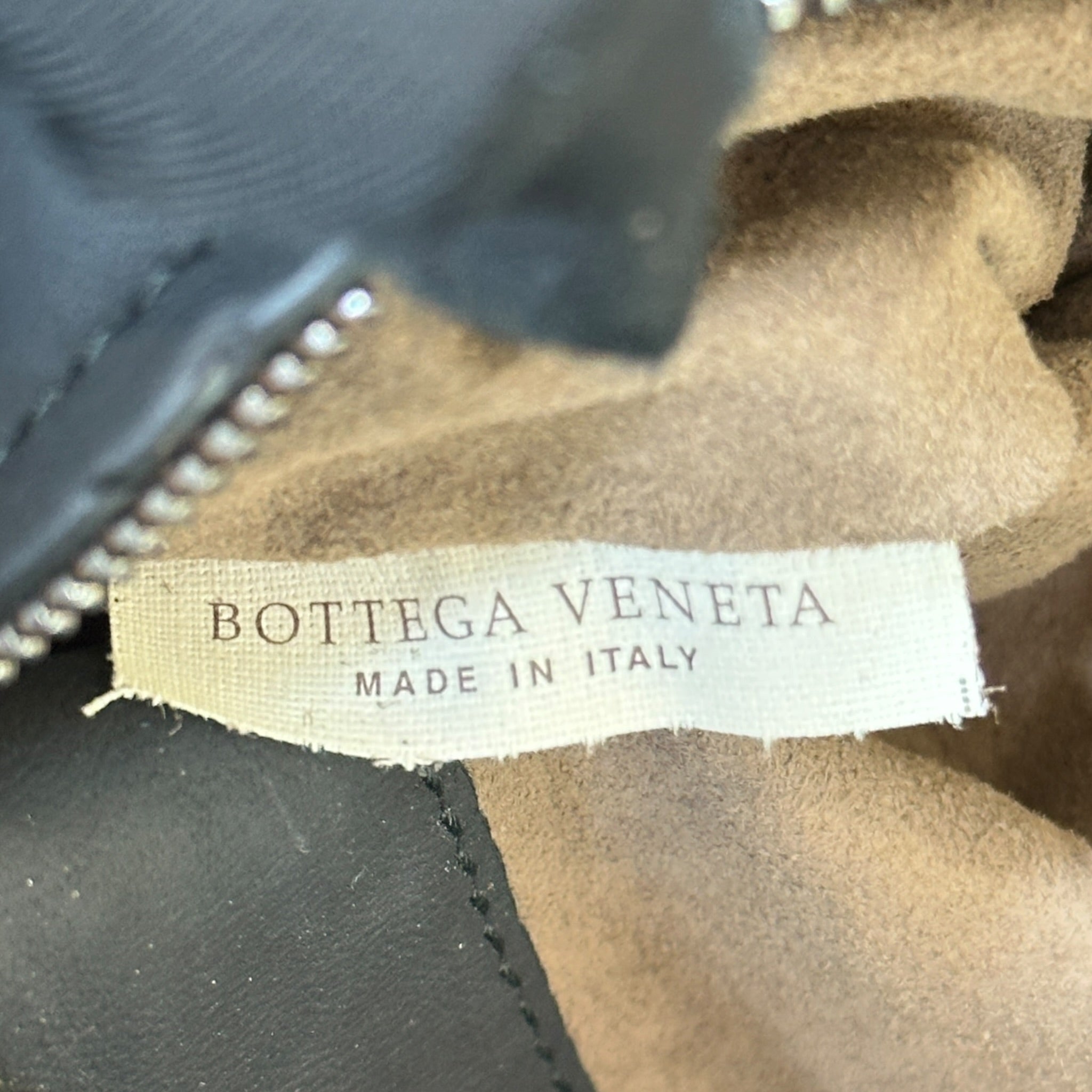 Bottega Veneta Intrecciato Chain Tote Black Leather