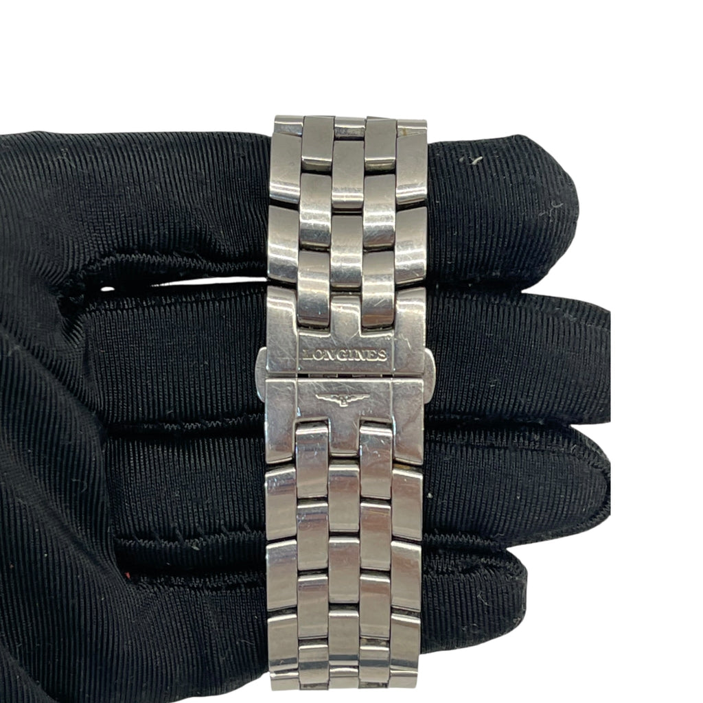 Longines DolceVita Watch Chronograph Stainless Steel White Dial