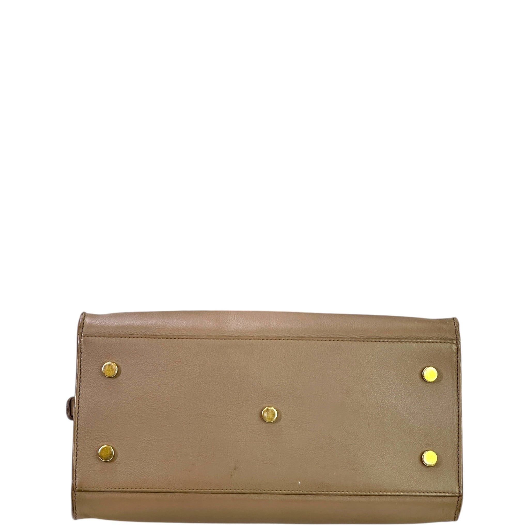 Saint Laurent Cabas Bag Small Monogram Gray Calfskin Leather