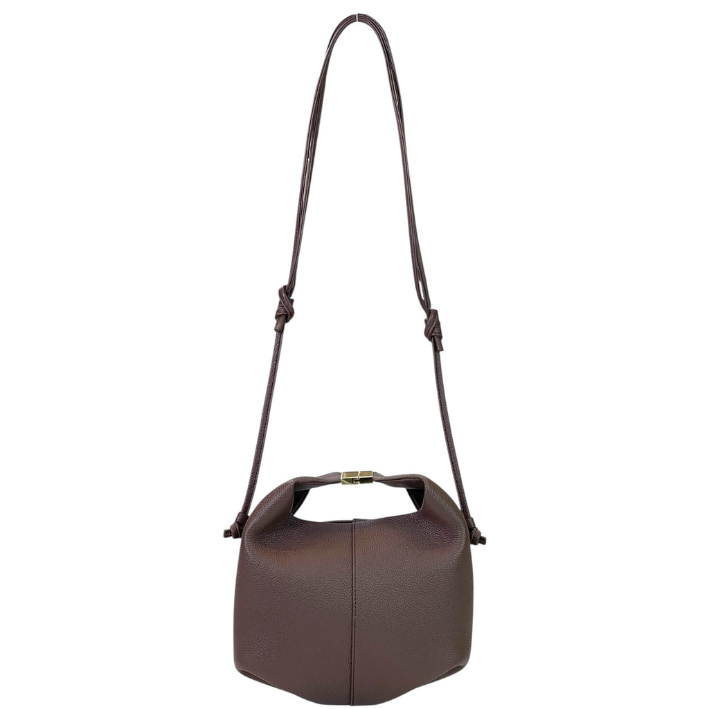 Polène Béri Textured Sandalwood Calf Leather